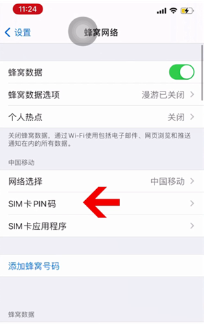 丰都苹果14维修网分享如何给iPhone14的SIM卡设置密码 