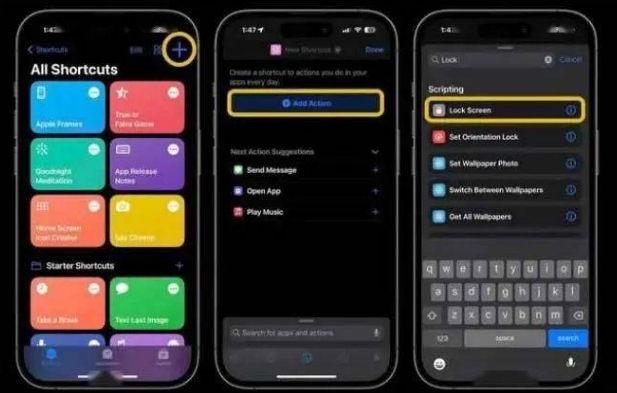 丰都苹果14锁屏维修店分享iPhone14升级iOS16.4后如何创建锁屏快捷方式 