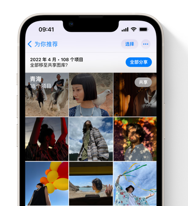丰都苹果维修网点分享在 iPhone 上使用共享图库 