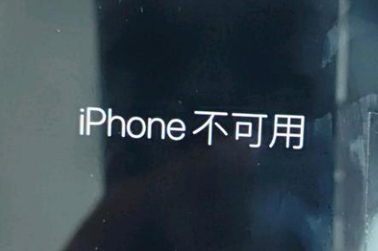 丰都苹果服务网点分享锁屏界面显示“iPhone 不可用”如何解决 