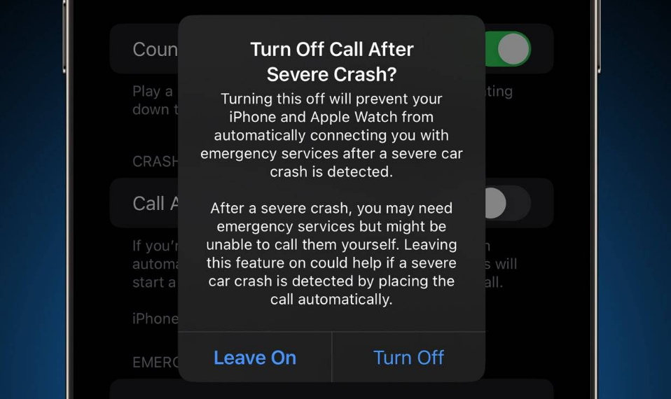 丰都苹果14维修分享 iPhone 14 和 Apple Watch 上关闭崩溃检测 
