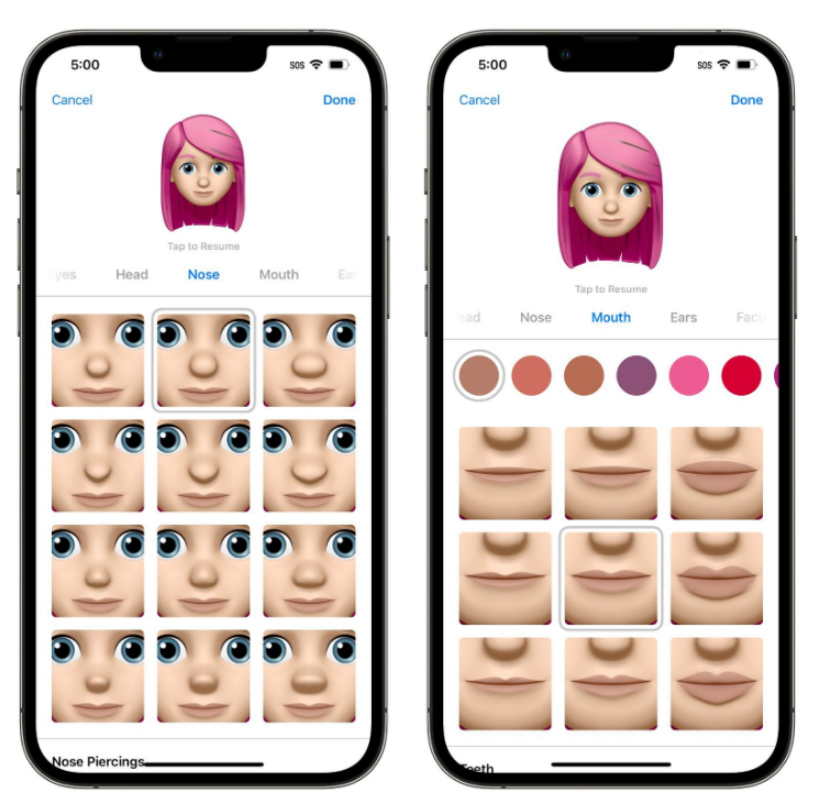 丰都苹果手机维修分享​iOS 16中的拟我表情有了哪些变化和升级 