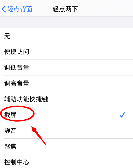 丰都苹果手机维修分享iPhone12如何启用双击截屏 
