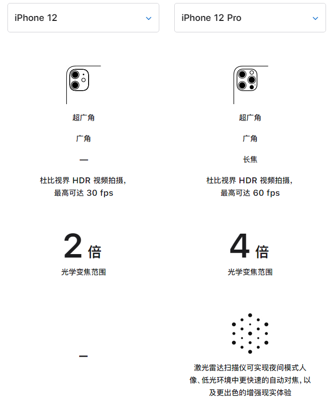 丰都苹果手机维修分享苹果 iPhone 12 与 iPhone 12 Pro 选哪款 